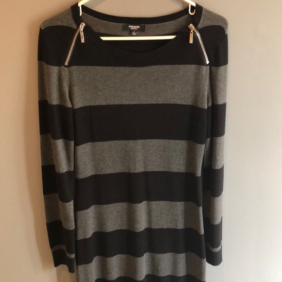 Striped Sweater Dress - Picture 1 of 1